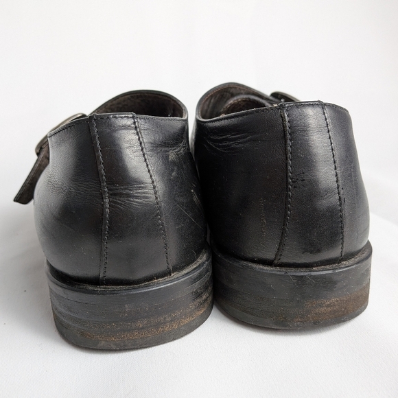 BASS Vintage Men Formal And Casual Leather Flat Slip On Shoes Size 10.5 - Picture 5 of 10